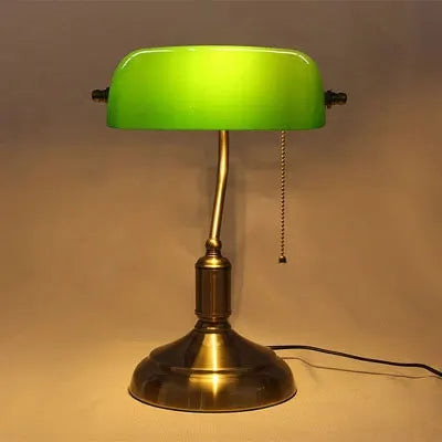 Elara Lux European Style Glass Desk Lamp — Antique Charm, Focused Illumination