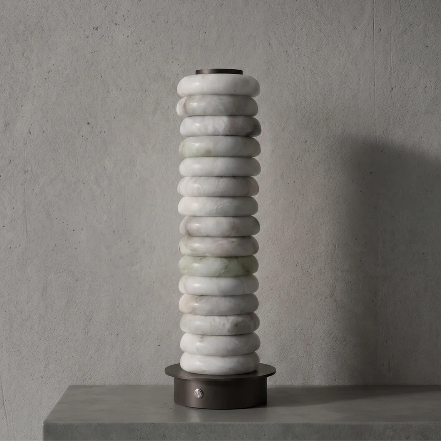 Multi-Tiered Alabaster Table Lamp | wildoxy
