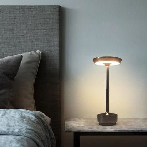 ECLARO dobíjecí stmívatelná LED stolní lampa — Bez kabelu, tři úrovně jasu