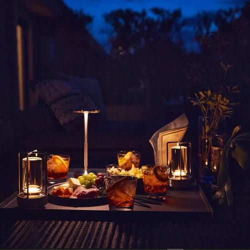 ECLARO dobíjecí stmívatelná LED stolní lampa — Bez kabelu, tři úrovně jasu