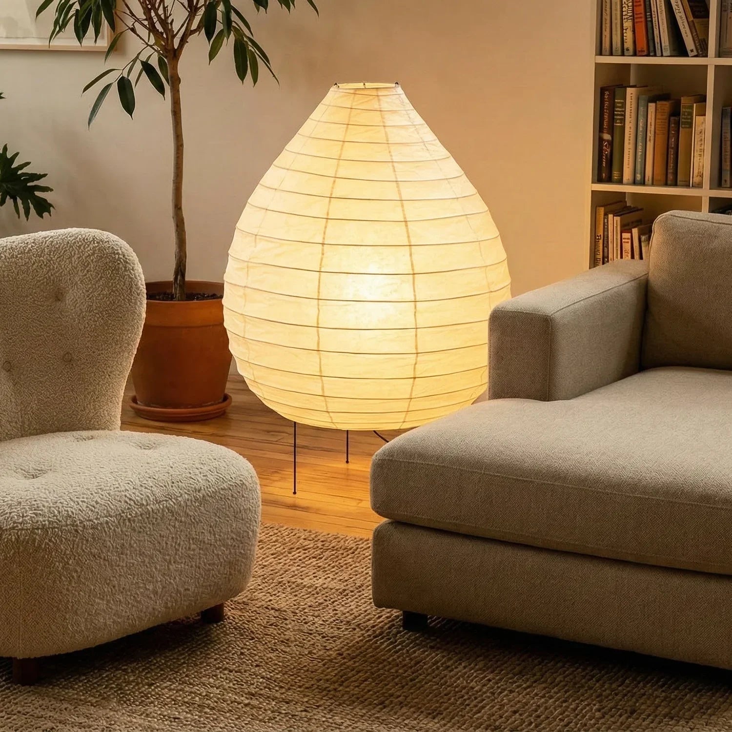 Akari Teardrop Shaped 23N Floor Lamp | wildoxy