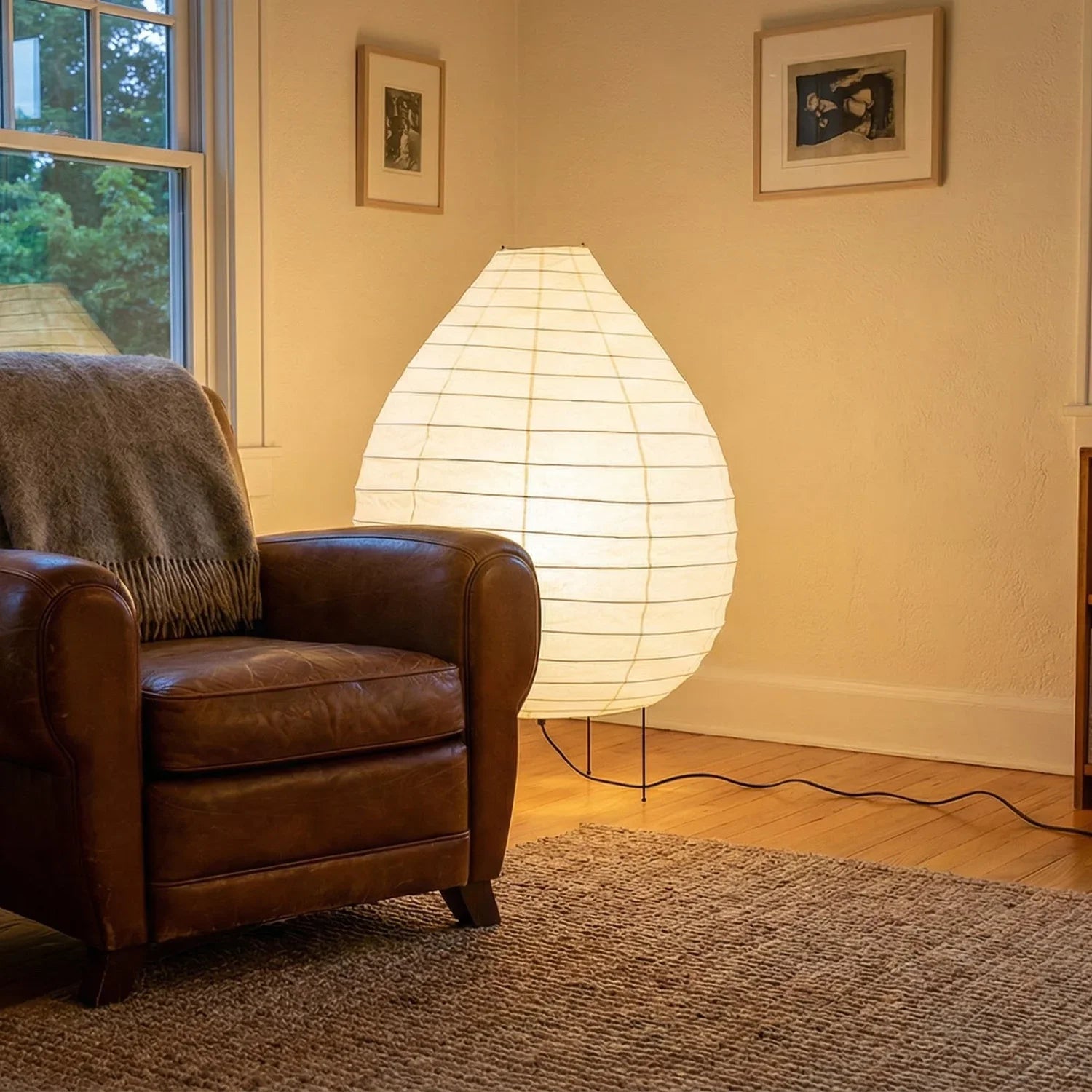 Akari Teardrop Shaped 23N Floor Lamp | wildoxy