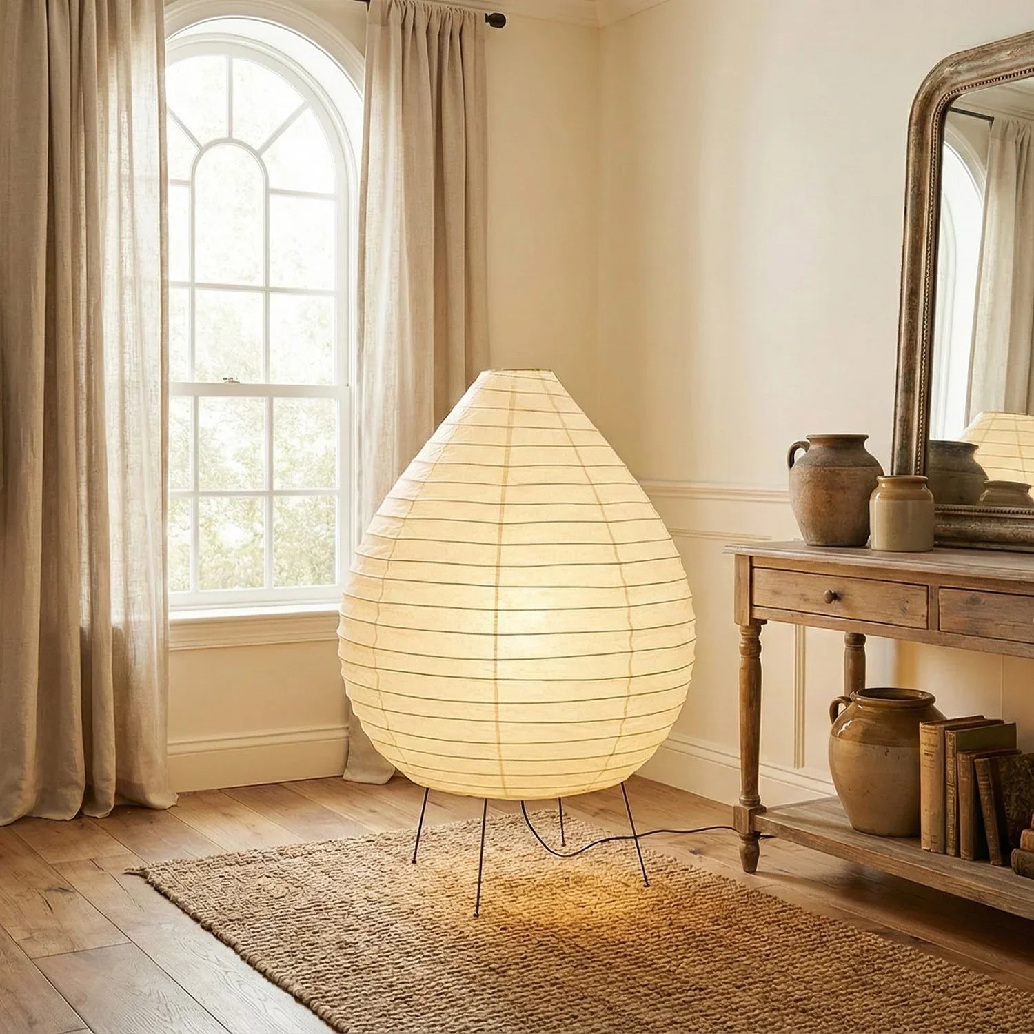 Akari Teardrop Shaped 23N Floor Lamp | wildoxy