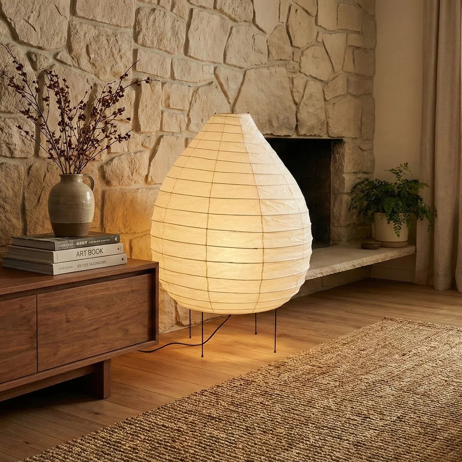 Akari Teardrop Shaped 23N Floor Lamp | wildoxy