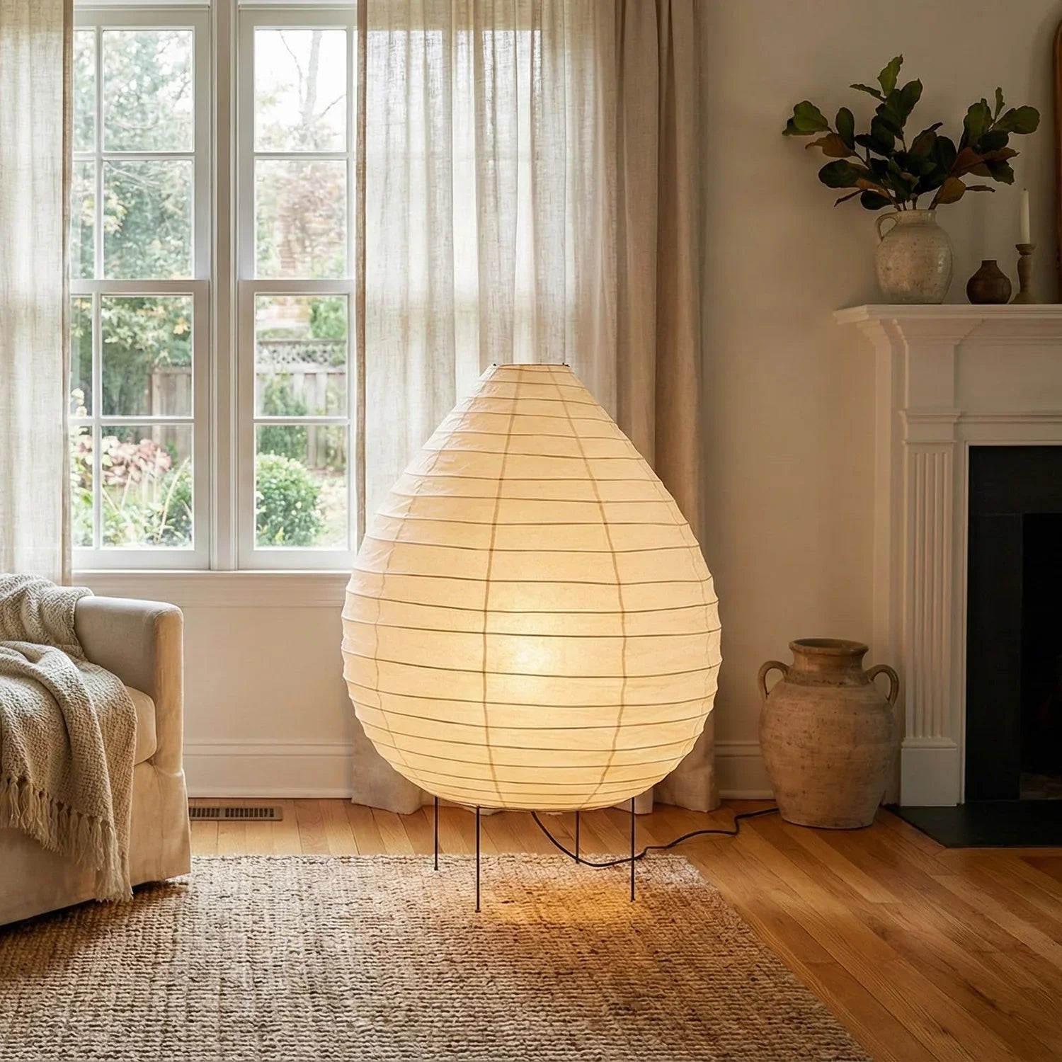 Akari Teardrop Shaped 23N Floor Lamp | wildoxy