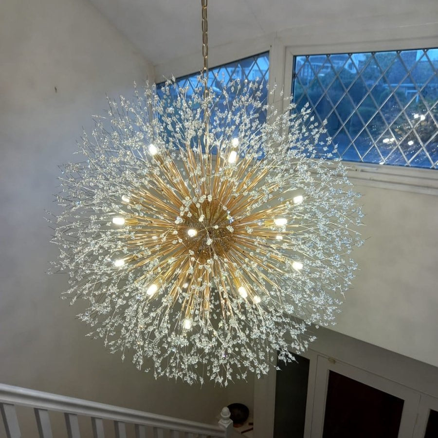 100 cm Sputnik Chandelier – Fireworks Crystal Effect
