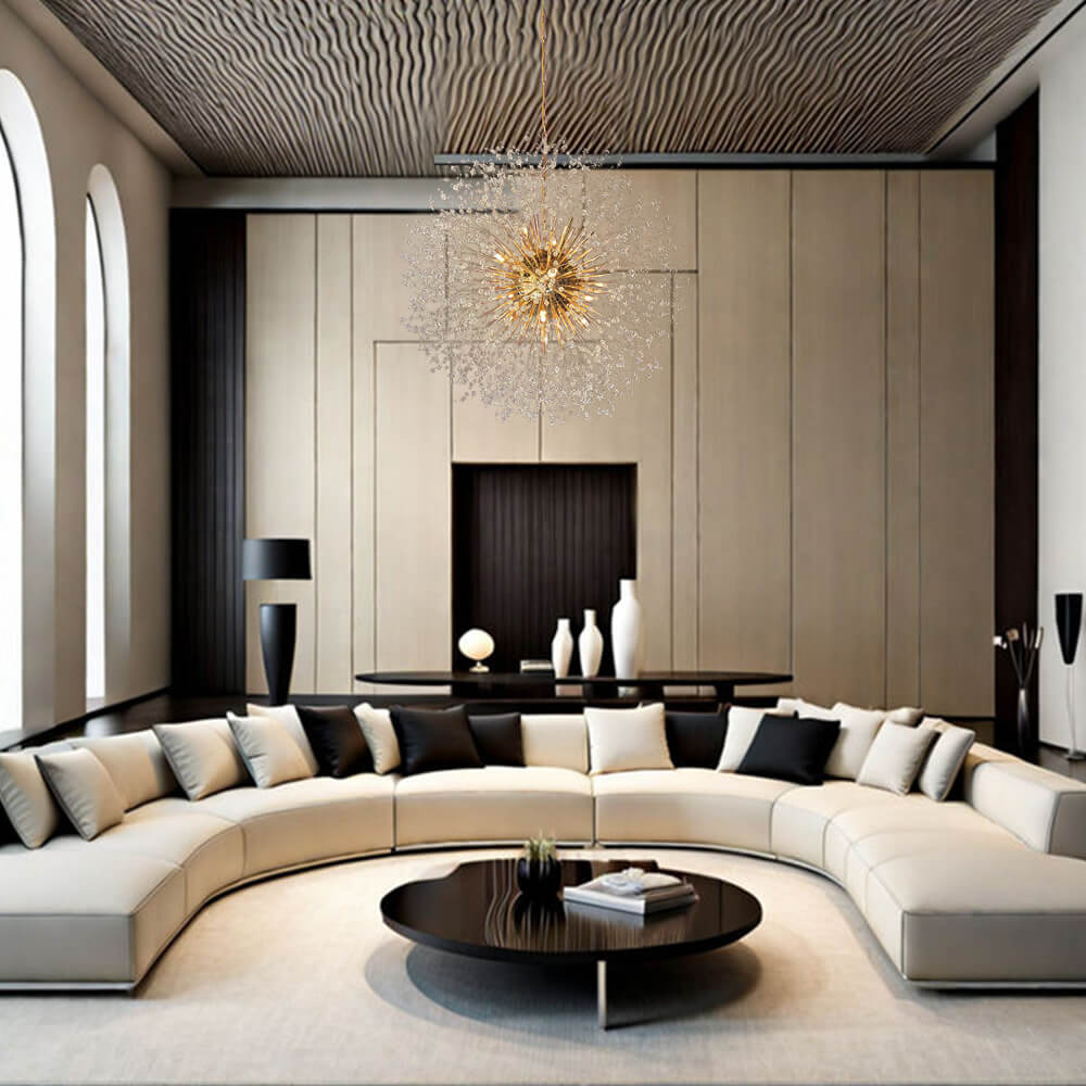 100 cm Sputnik Chandelier – Fireworks Crystal Effect