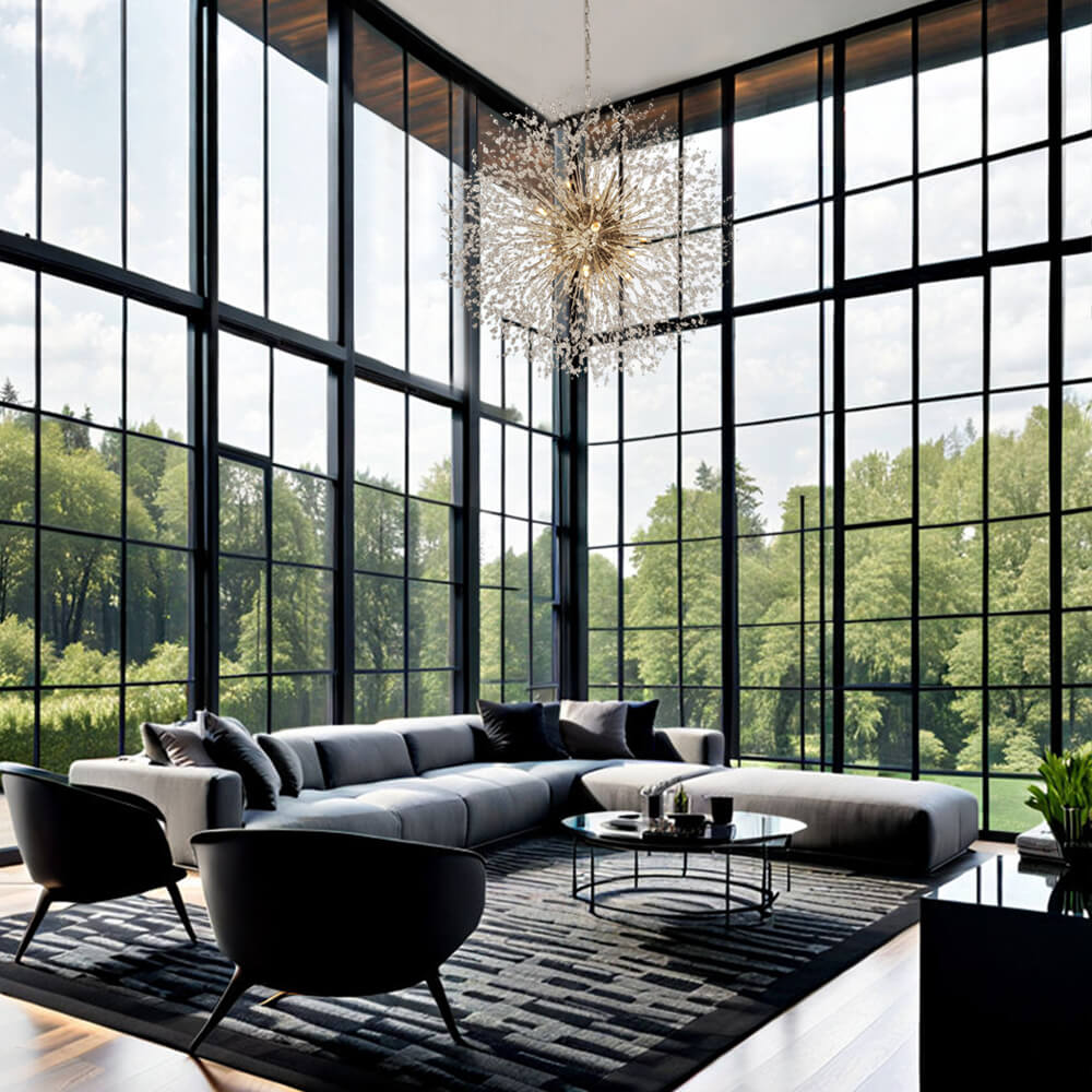 100 cm Sputnik Chandelier – Fireworks Crystal Effect