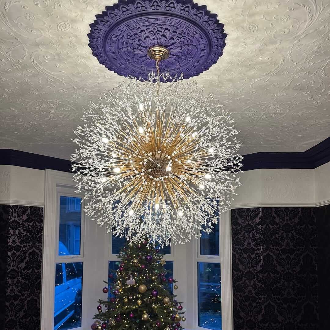 100 cm Sputnik Chandelier – Fireworks Crystal Effect