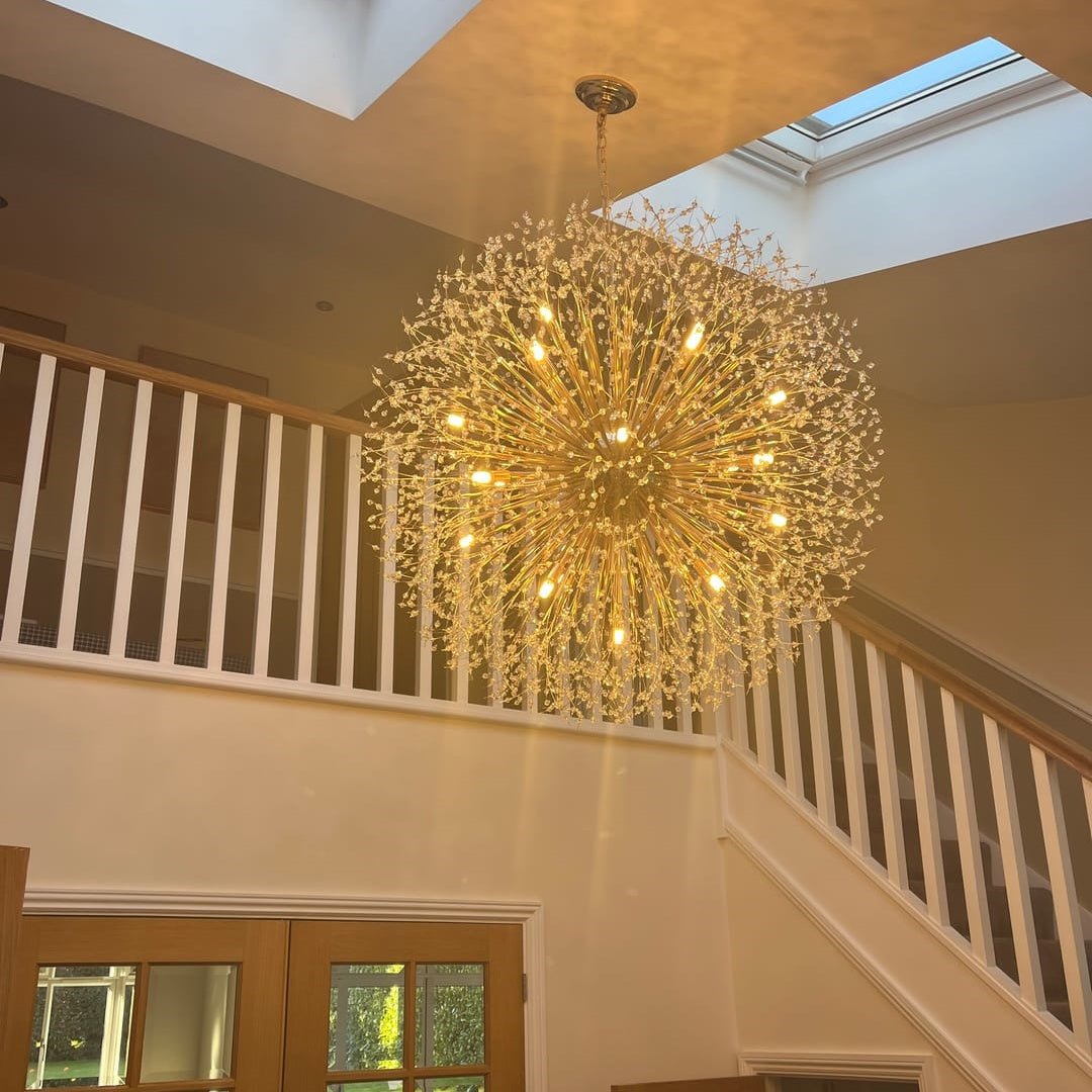 100 cm Sputnik Chandelier – Fireworks Crystal Effect
