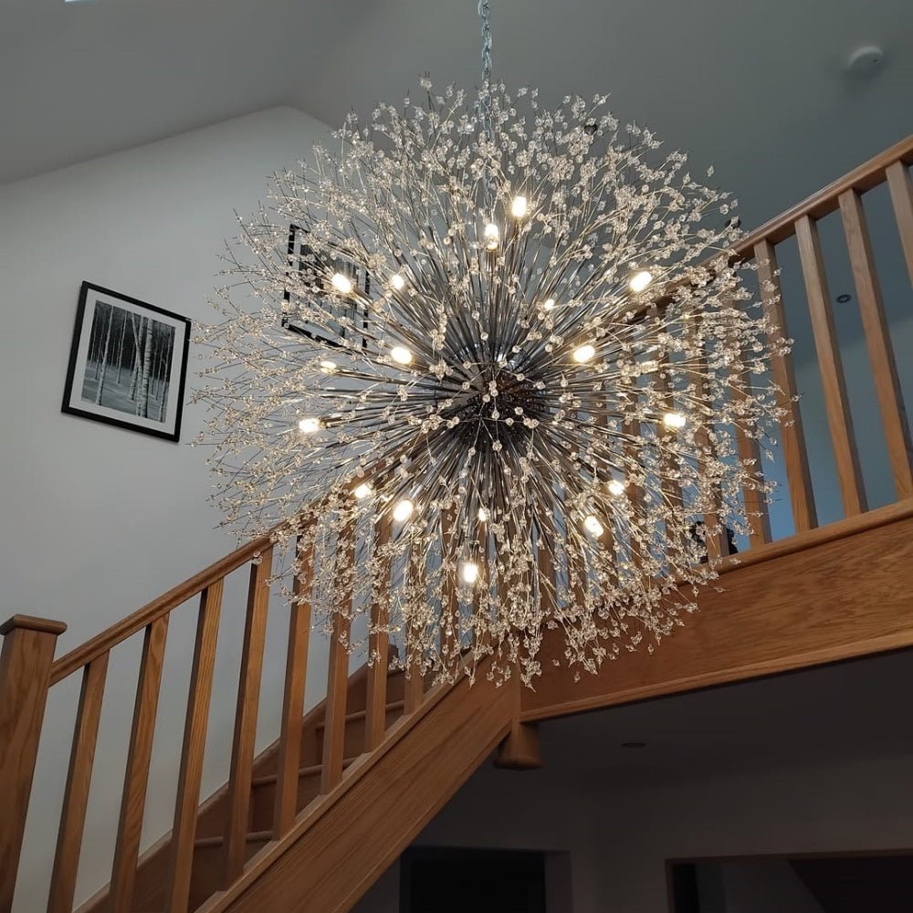 100 cm Sputnik Chandelier – Fireworks Crystal Effect