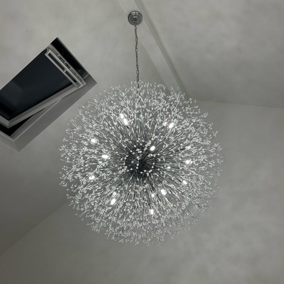 100 cm Sputnik Chandelier – Fireworks Crystal Effect