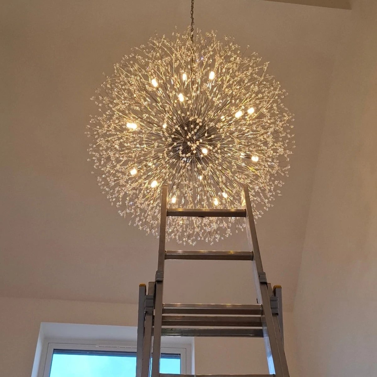 100 cm Sputnik Chandelier – Fireworks Crystal Effect