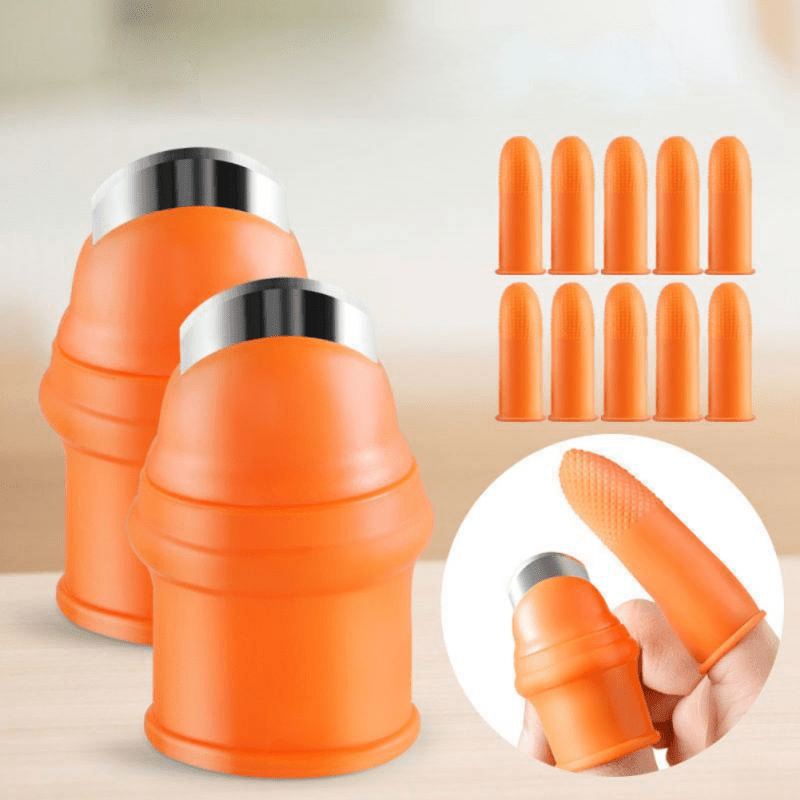 Découpeur FingerBlade en acier inoxydable avec base protectrice en silicone