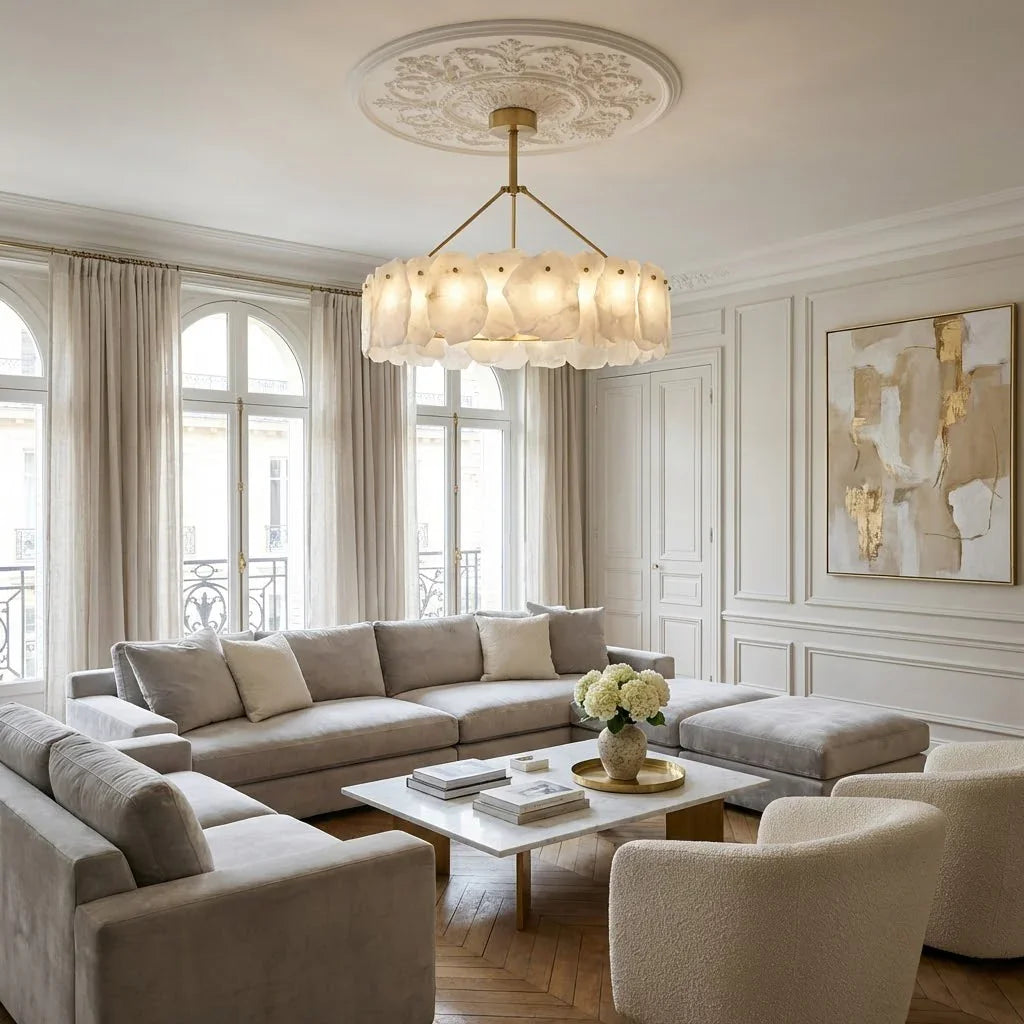 Tiered Alabaster Chandelier | wildoxy