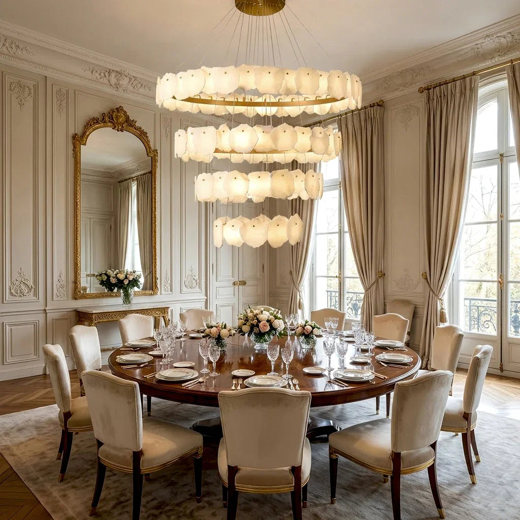 Tiered Alabaster Chandelier | wildoxy