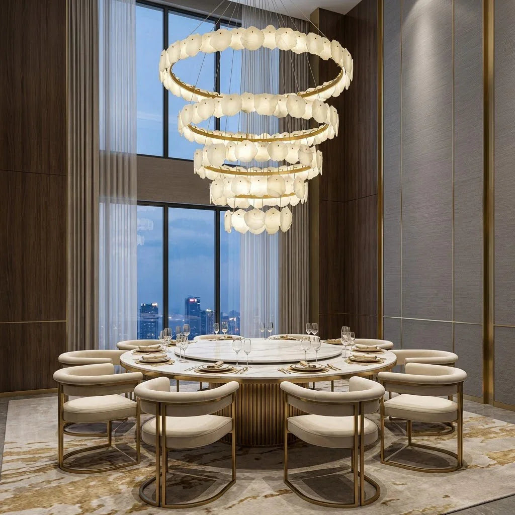 Tiered Alabaster Chandelier | wildoxy