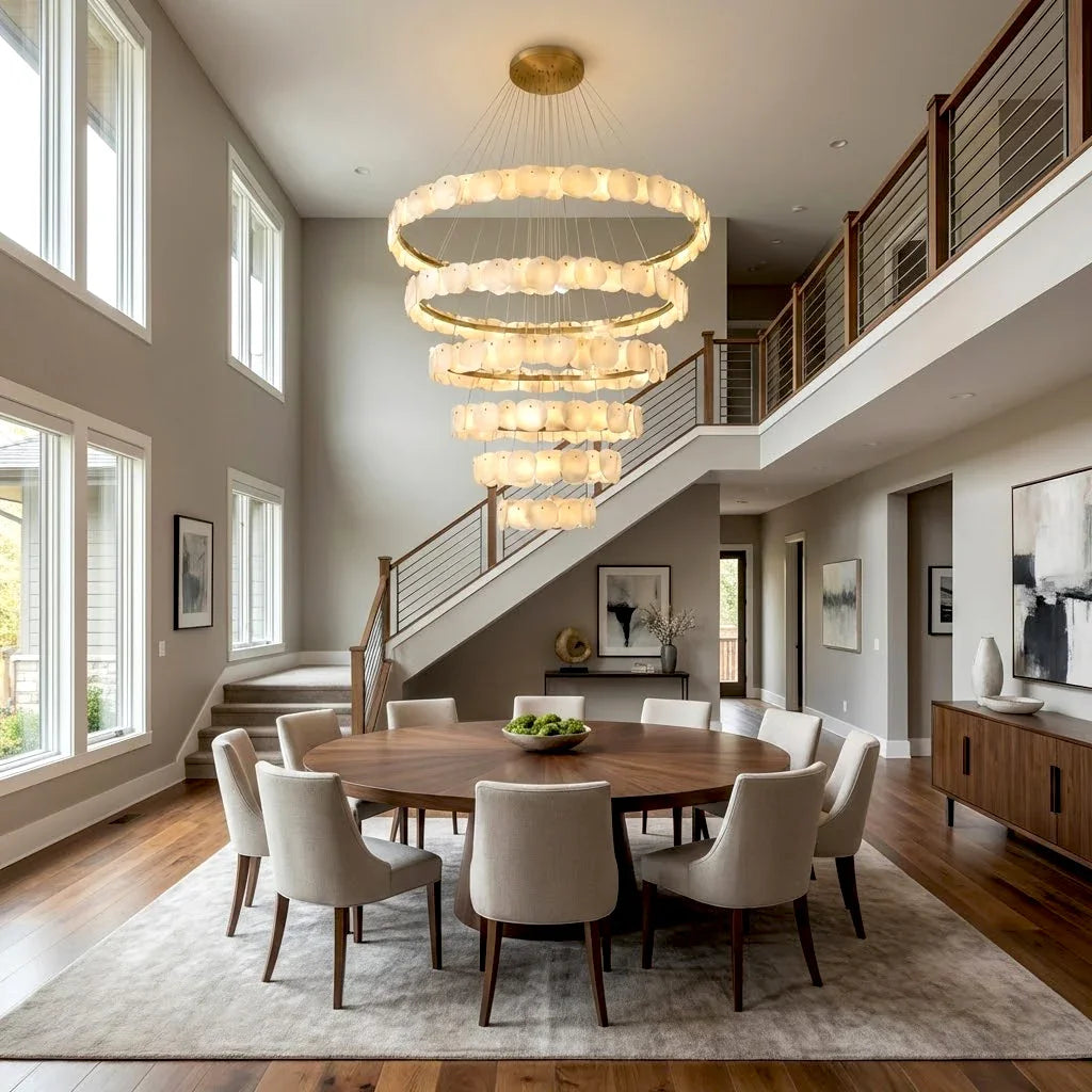 Tiered Alabaster Chandelier | wildoxy