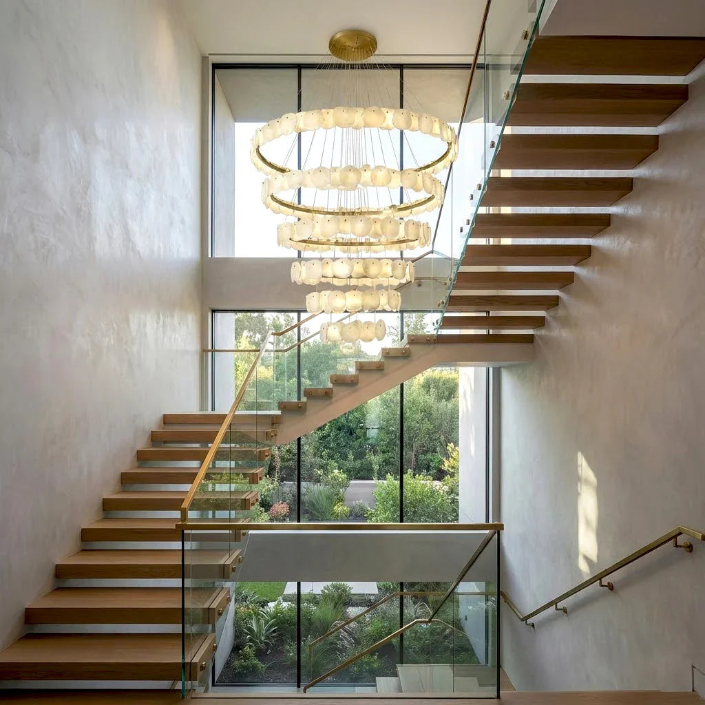 Tiered Alabaster Chandelier | wildoxy