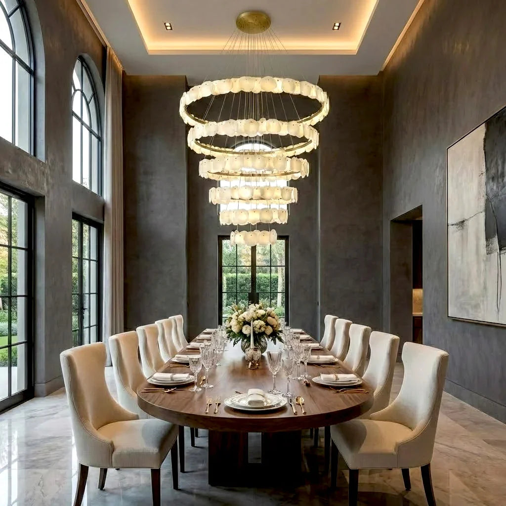 Tiered Alabaster Chandelier | wildoxy