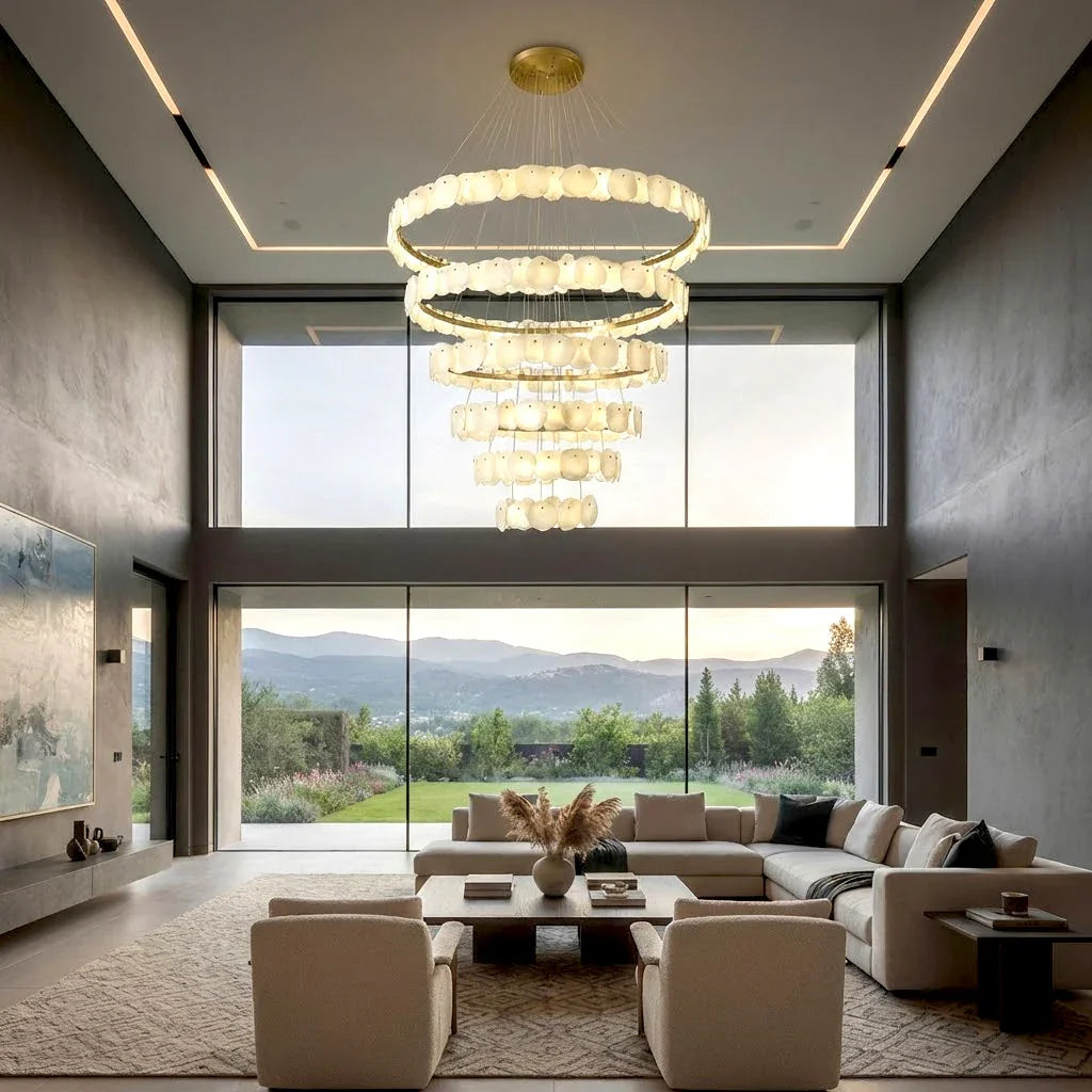 Tiered Alabaster Chandelier | wildoxy