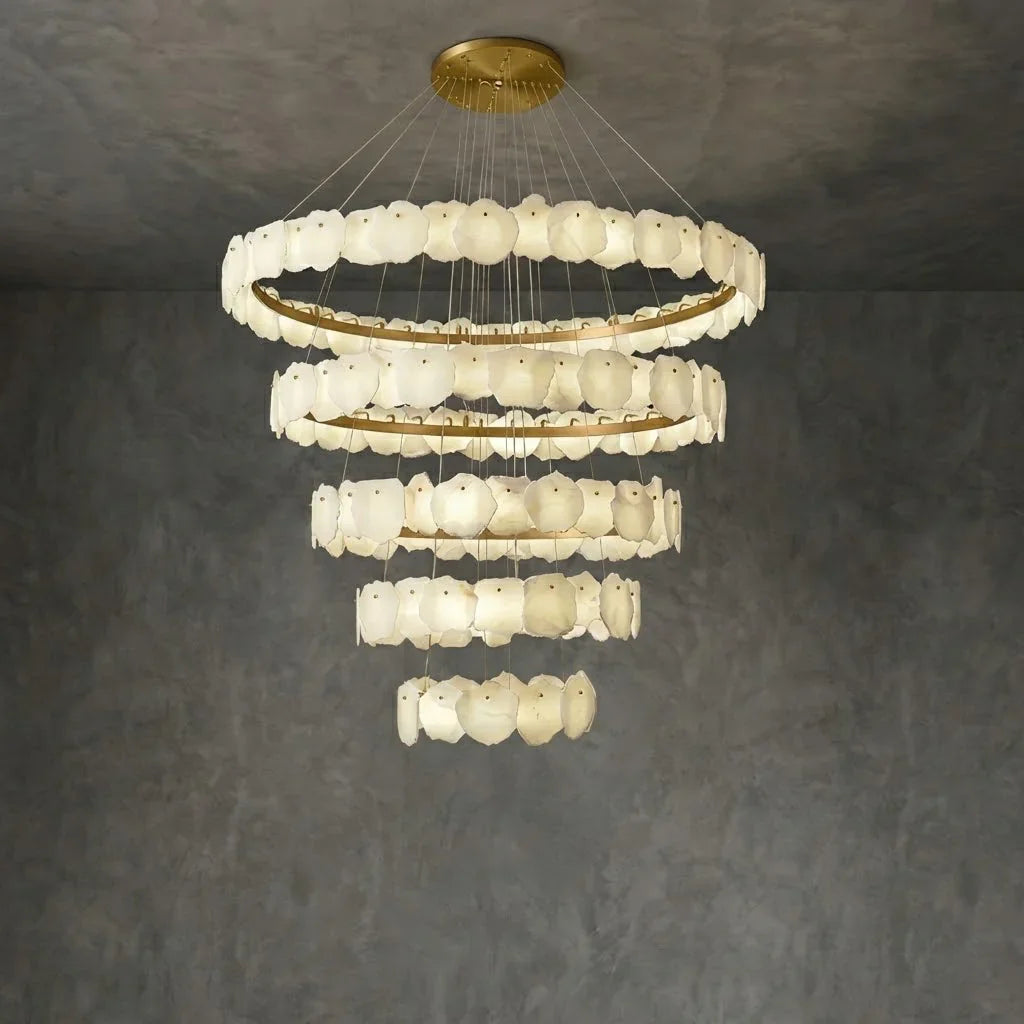 Tiered Alabaster Chandelier | wildoxy