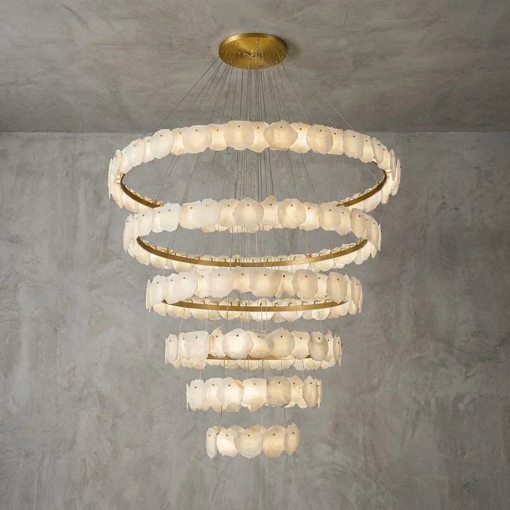 Tiered Alabaster Chandelier | wildoxy