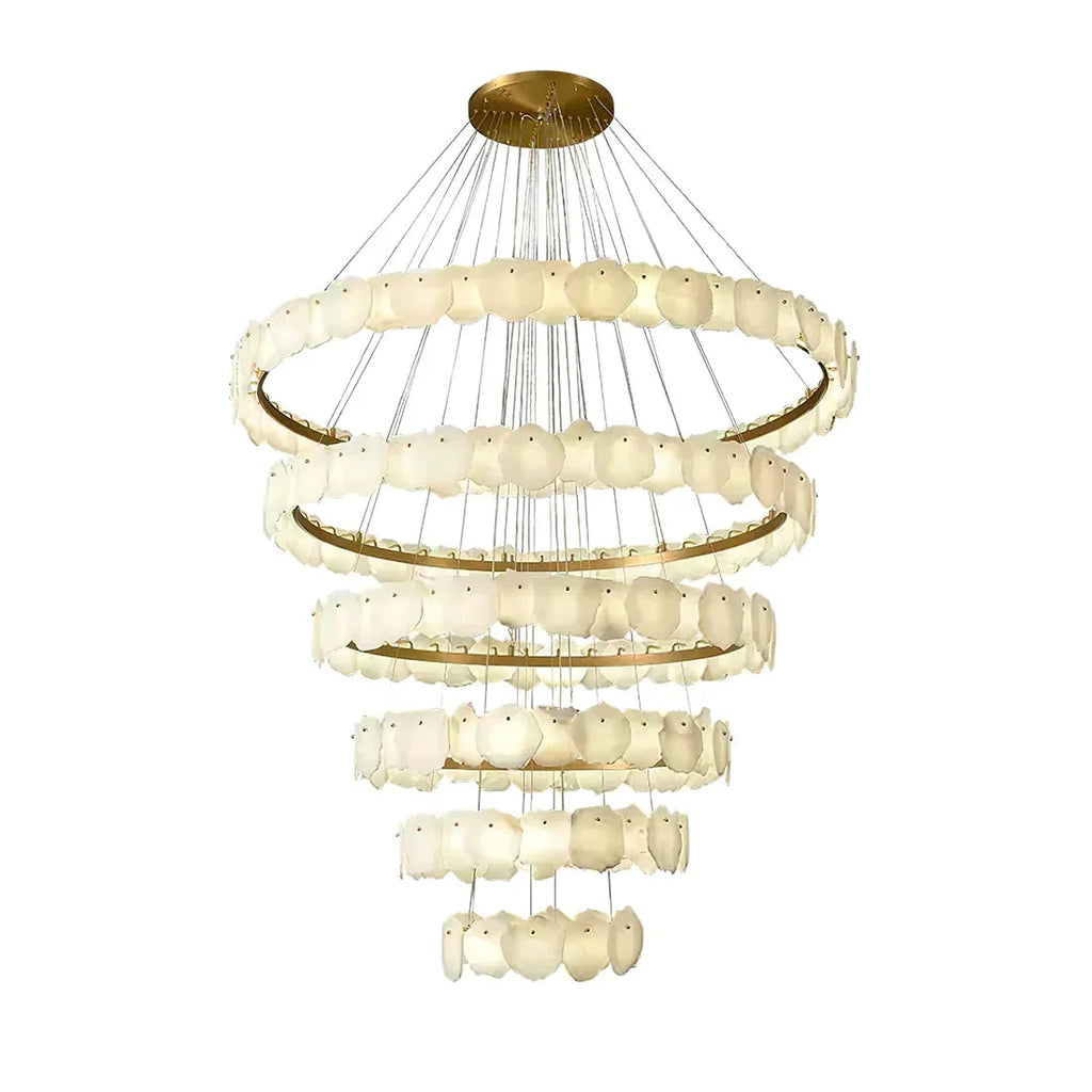 Tiered Alabaster Chandelier | wildoxy