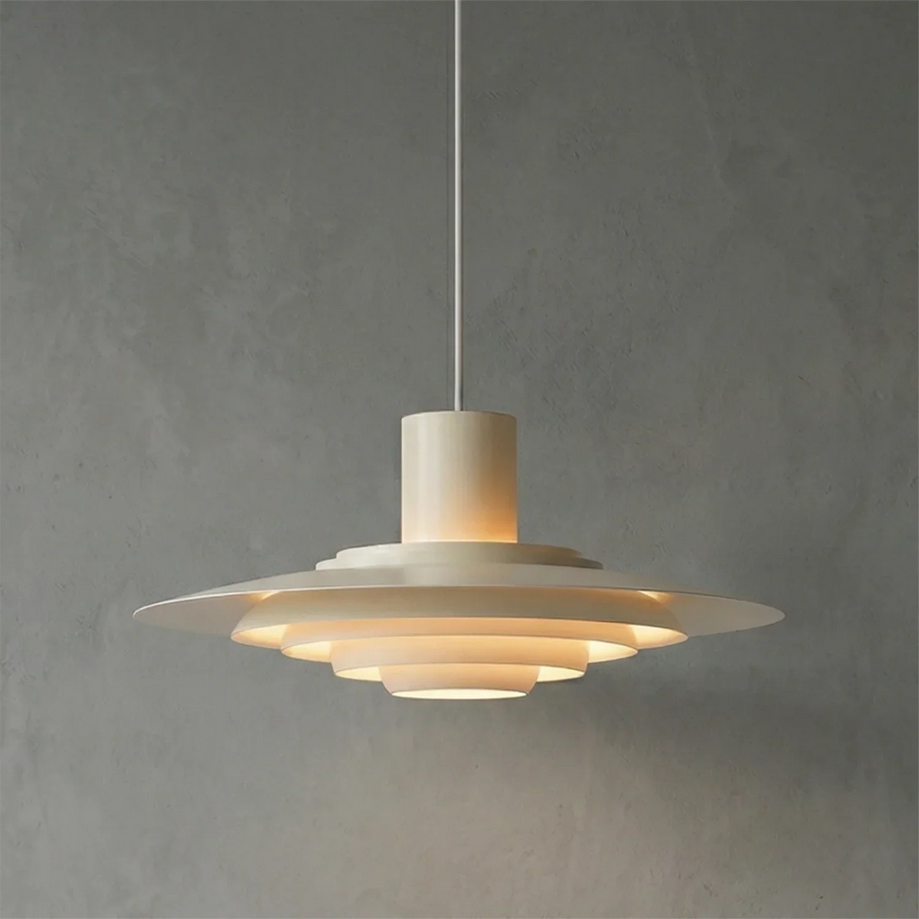 Tiered Dish-Shaped Disc Pendant Light | wildoxy