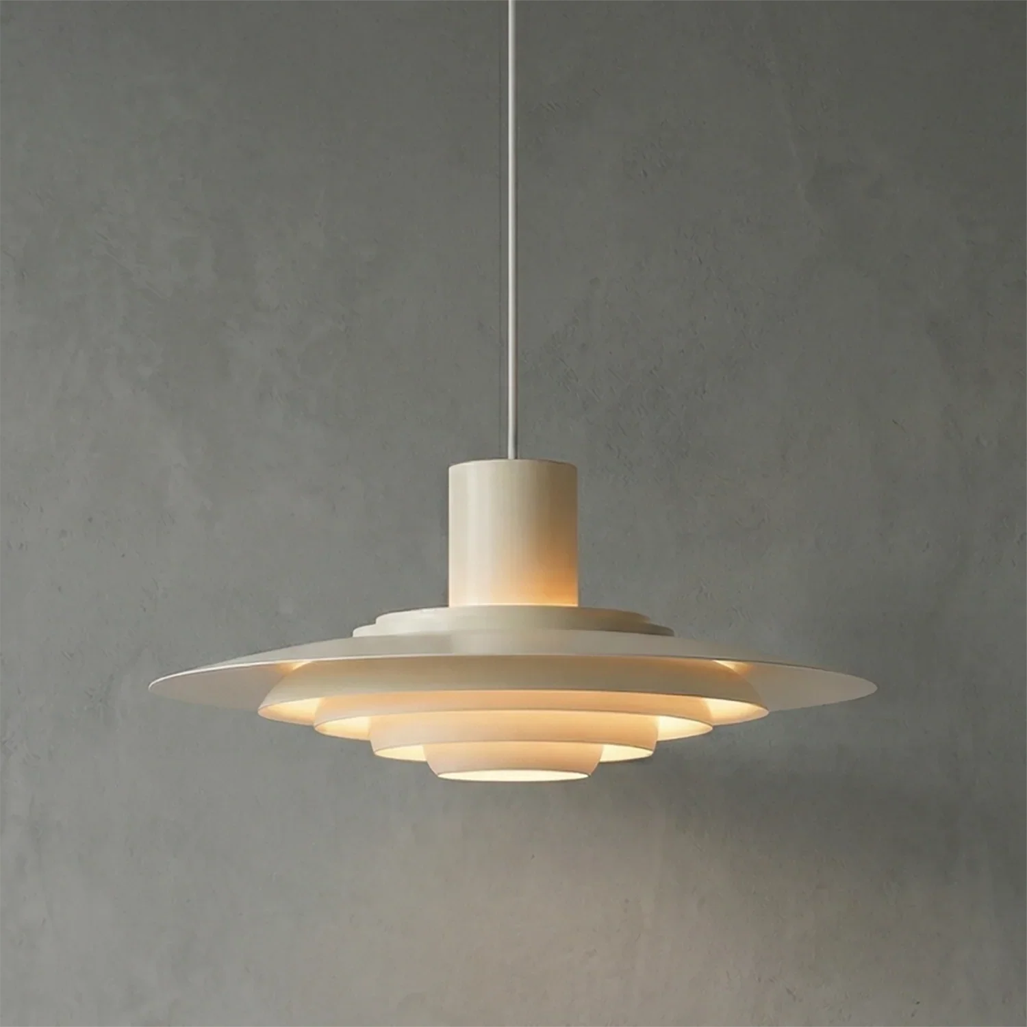 Tiered Dish-Shaped Disc Pendant Light | wildoxy