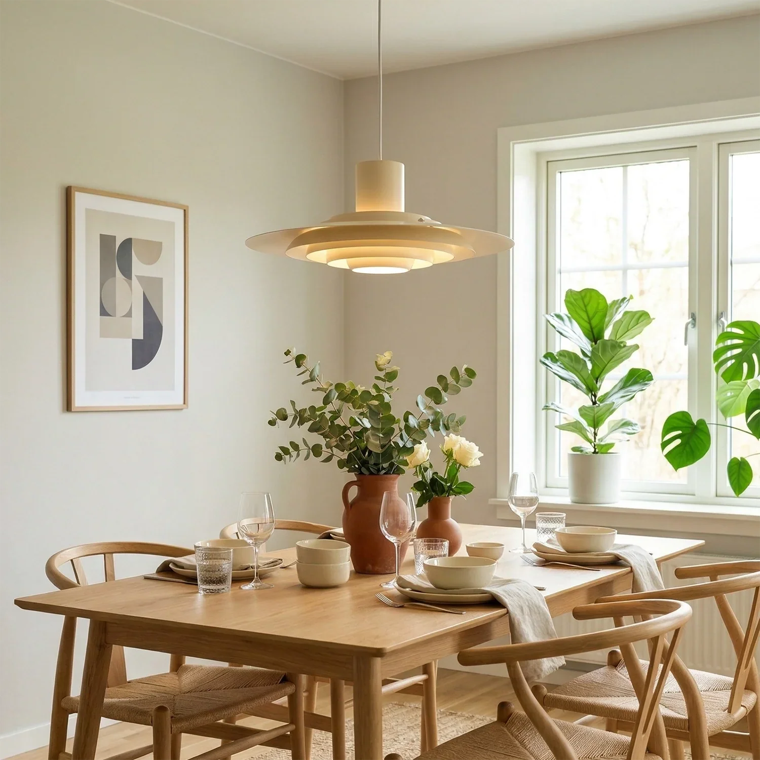 Tiered Dish-Shaped Disc Pendant Light | wildoxy