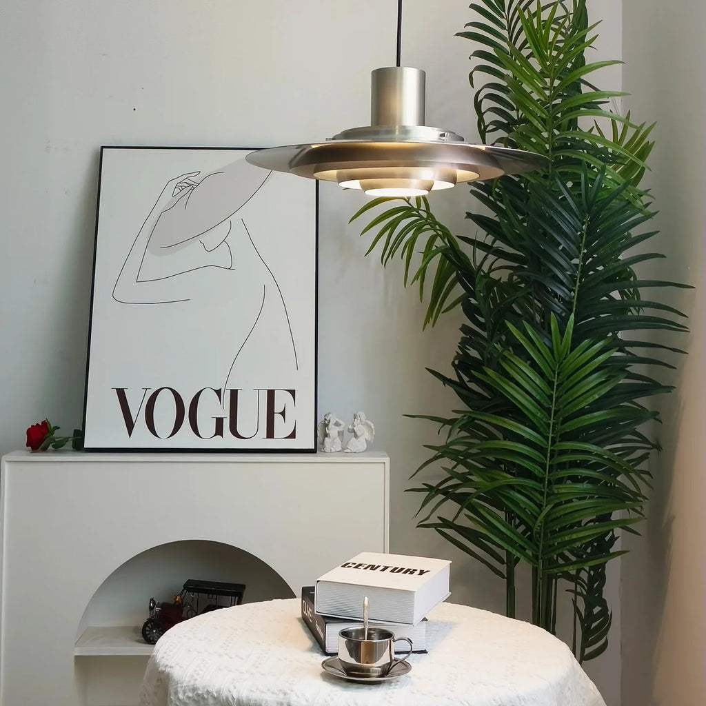 Tiered Dish-Shaped Disc Pendant Light | wildoxy