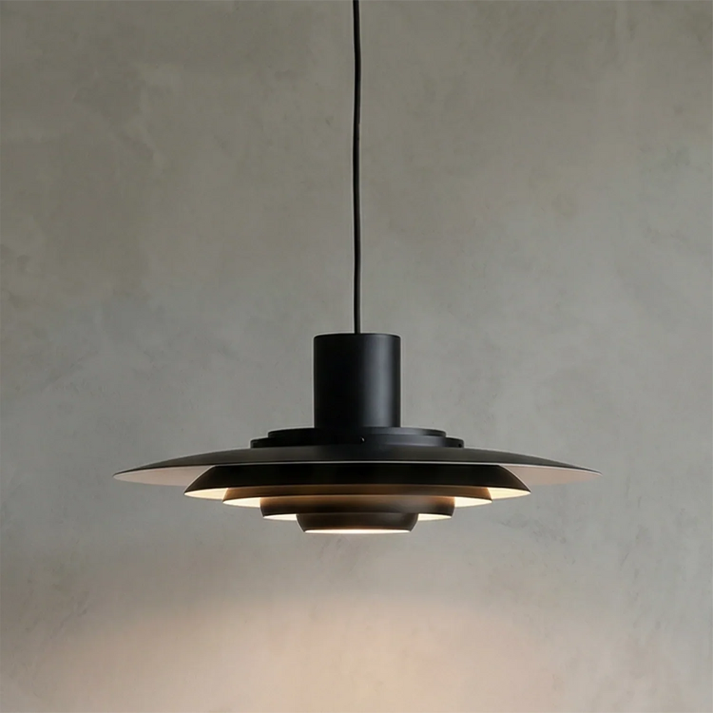 Tiered Dish-Shaped Disc Pendant Light | wildoxy