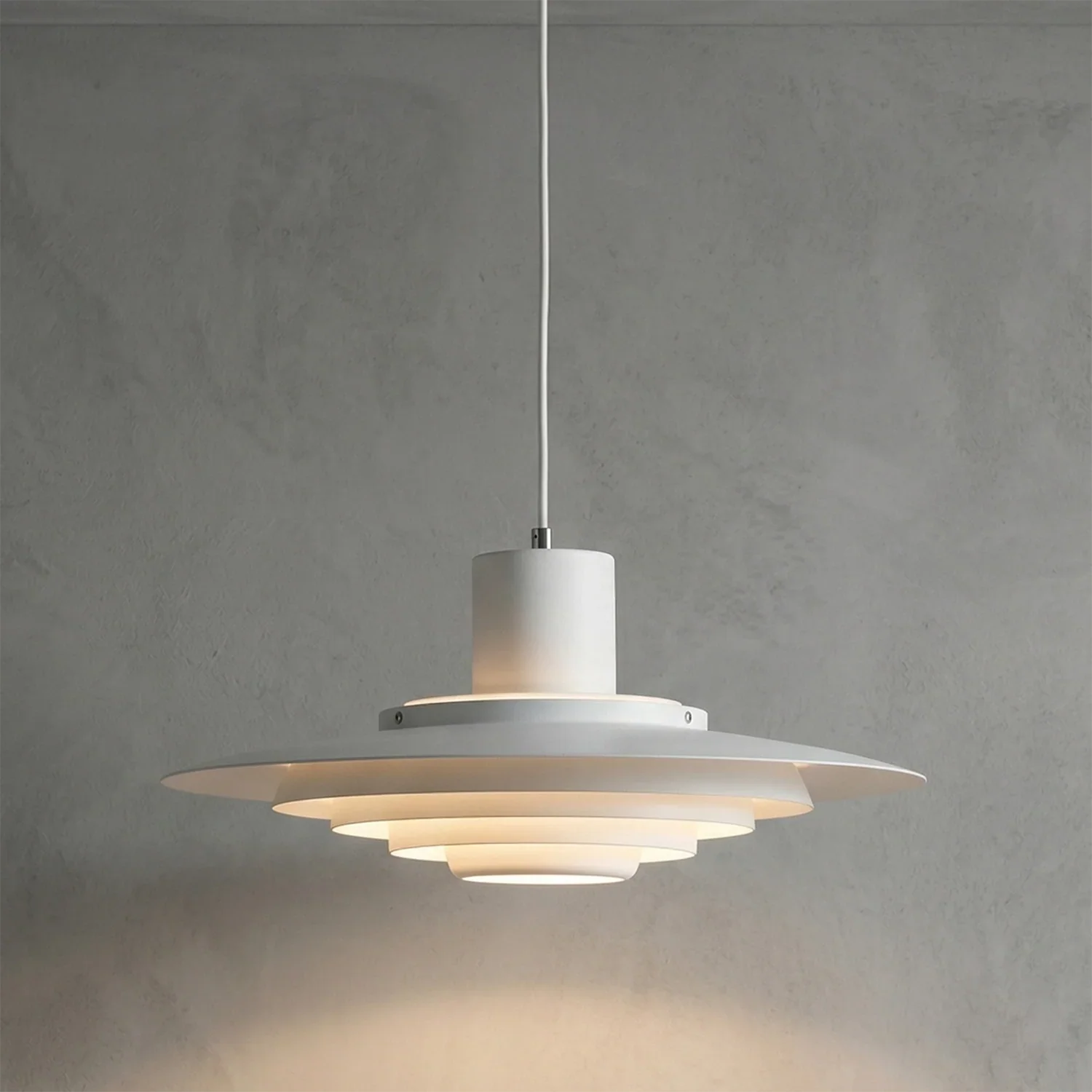 Tiered Dish-Shaped Disc Pendant Light | wildoxy