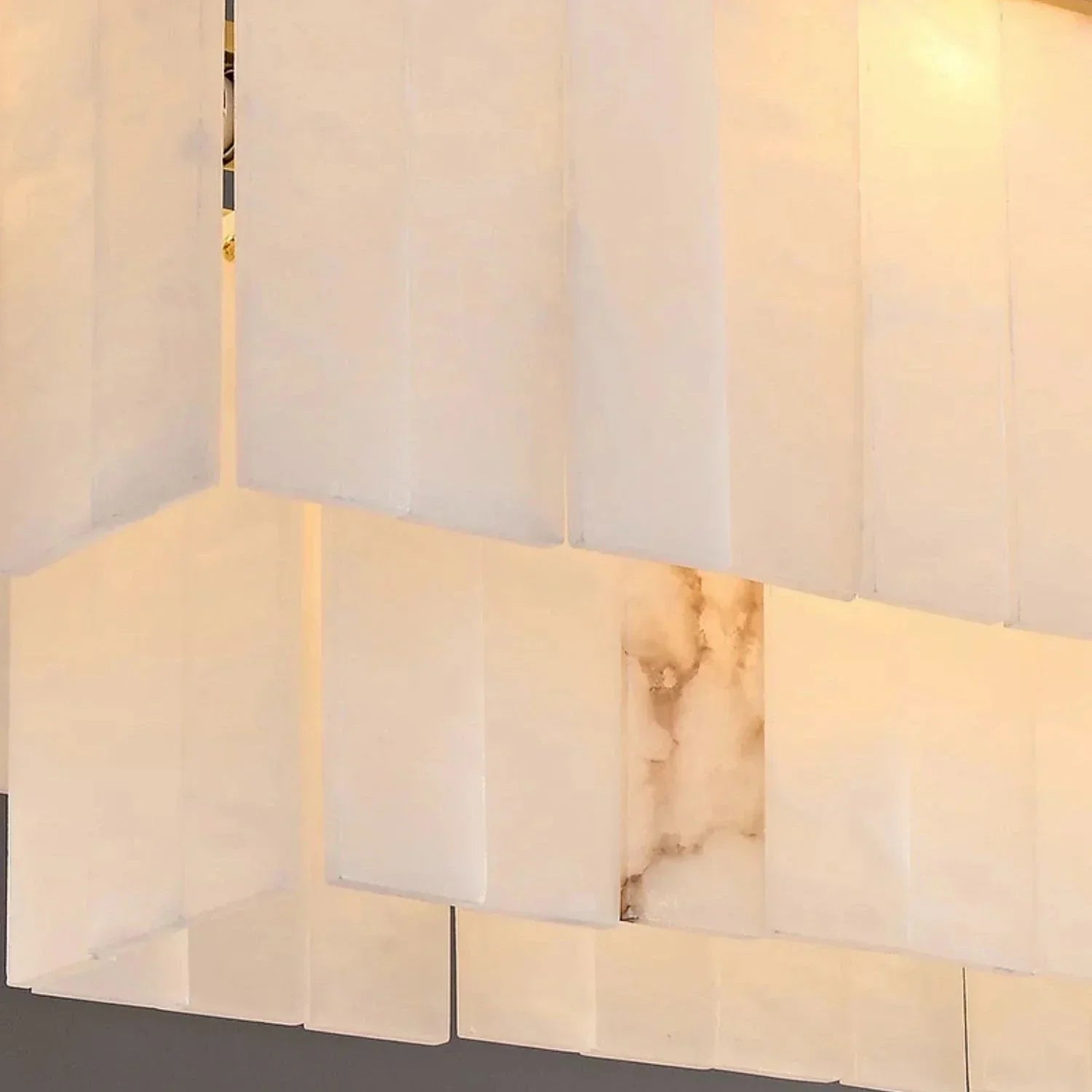 Tiered Natural Alabaster Chandelier | wildoxy