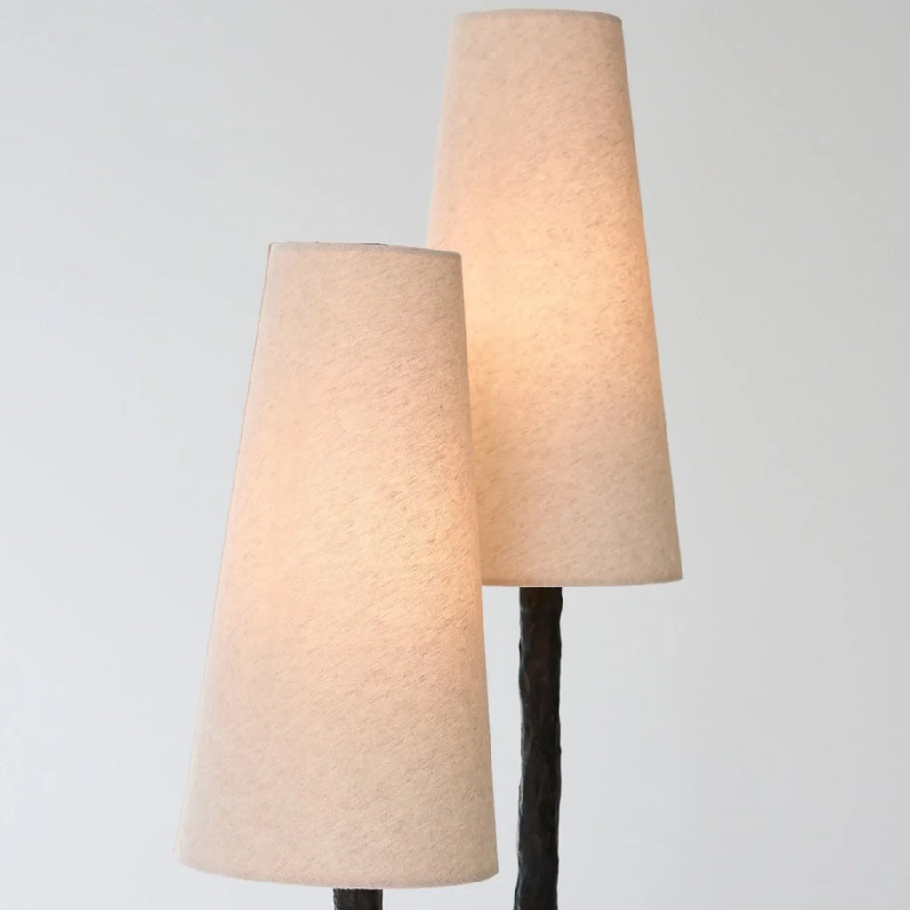 Torvald Twin-Stem Brass Floor Lamp | wildoxy