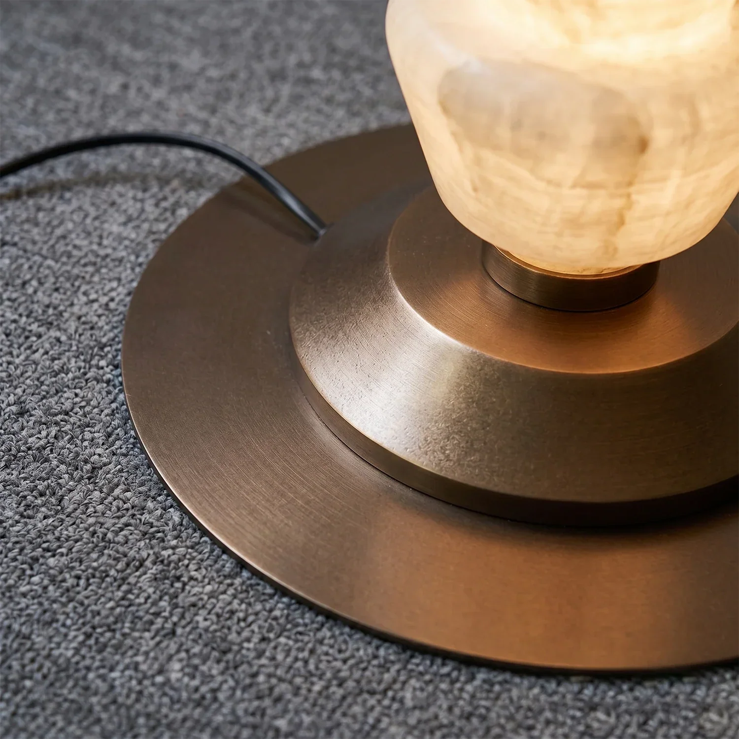 Totem Stacked Alabaster Floor Lamp | wildoxy