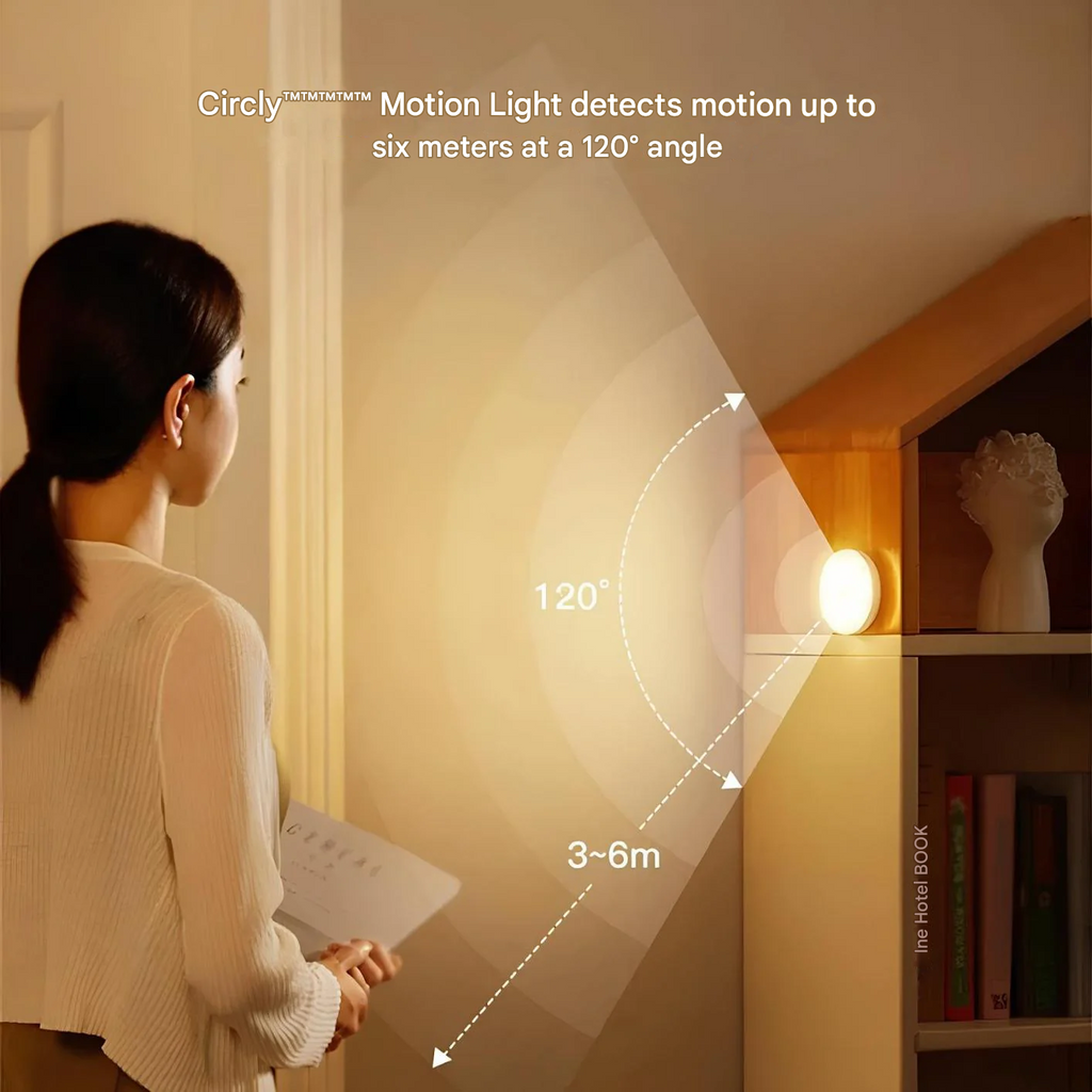 Wireless Motion Sensor Lamp — Automatic, USB Rechargeable ABS
