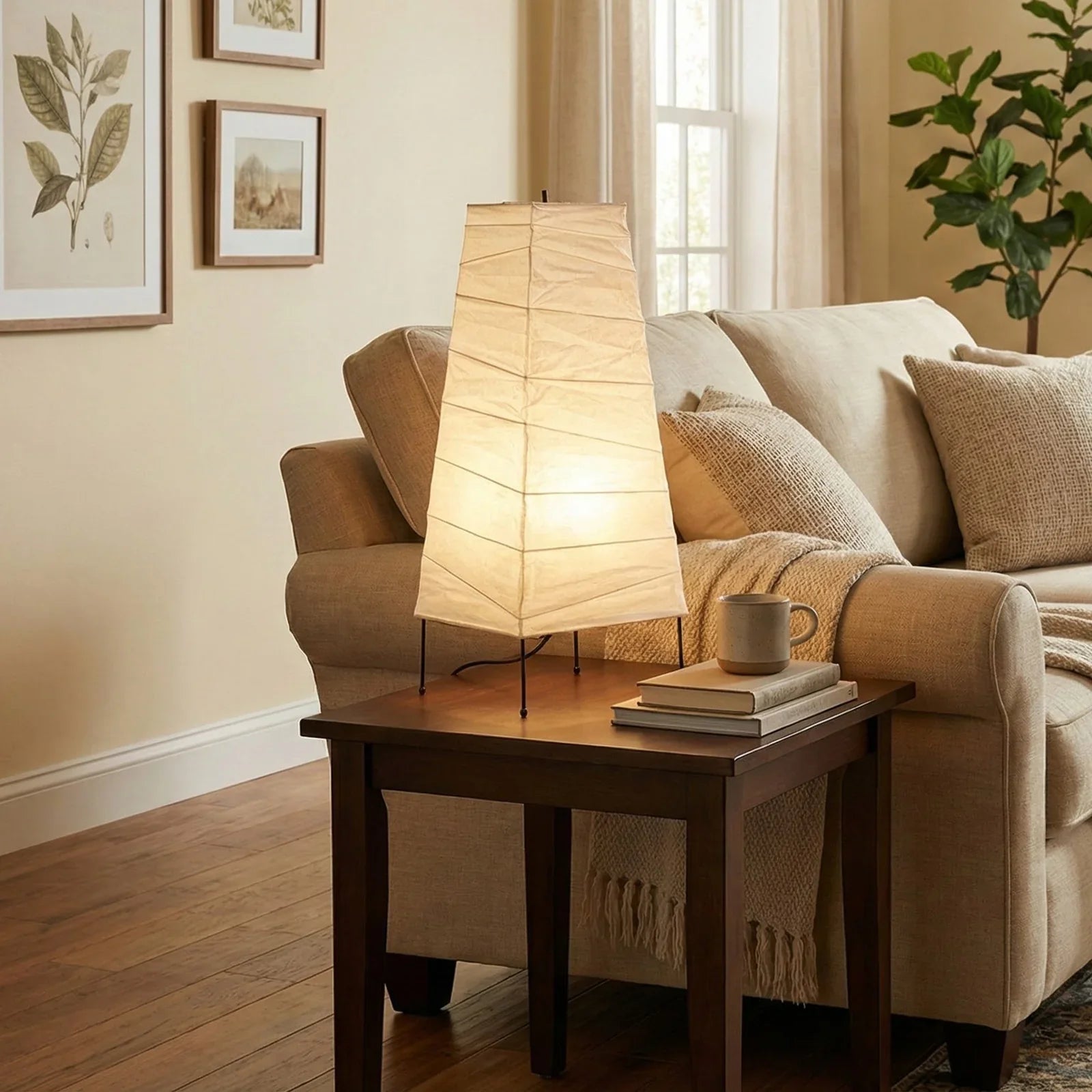 Akari Trapezoidal 4N Table Lamp | wildoxy