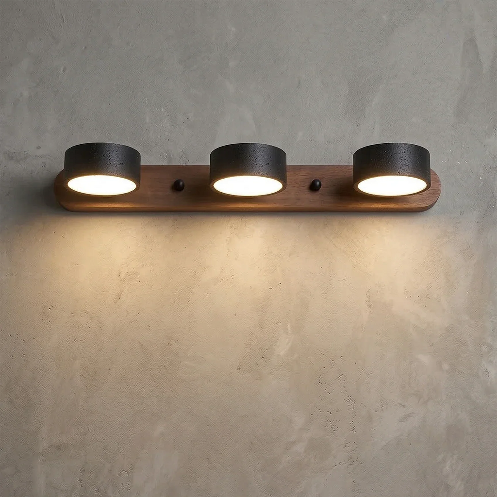 Travertine Duo Wood Wall Light | wildoxy