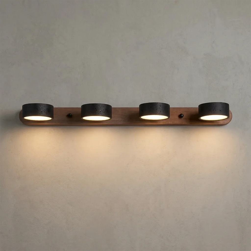 Travertine Duo Wood Wall Light | wildoxy