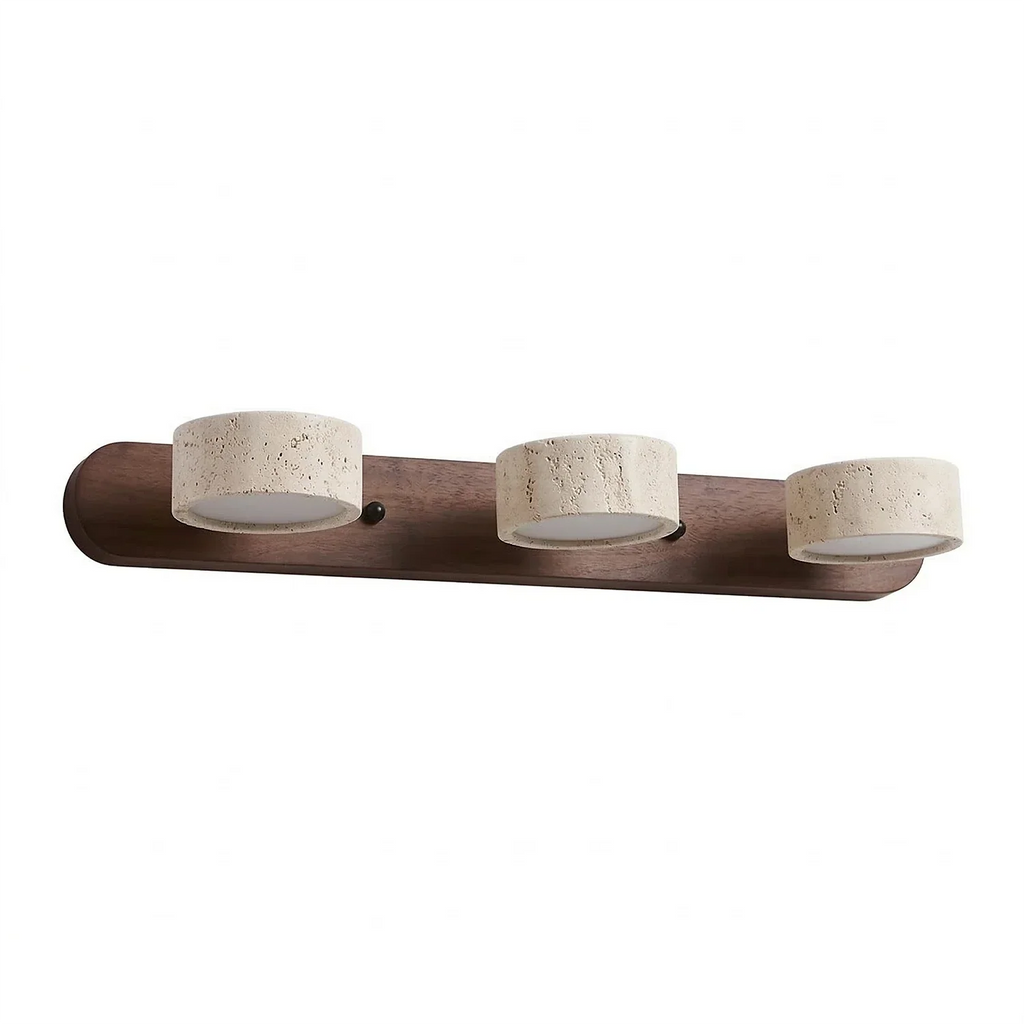 Travertine Duo Wood Wall Light | wildoxy