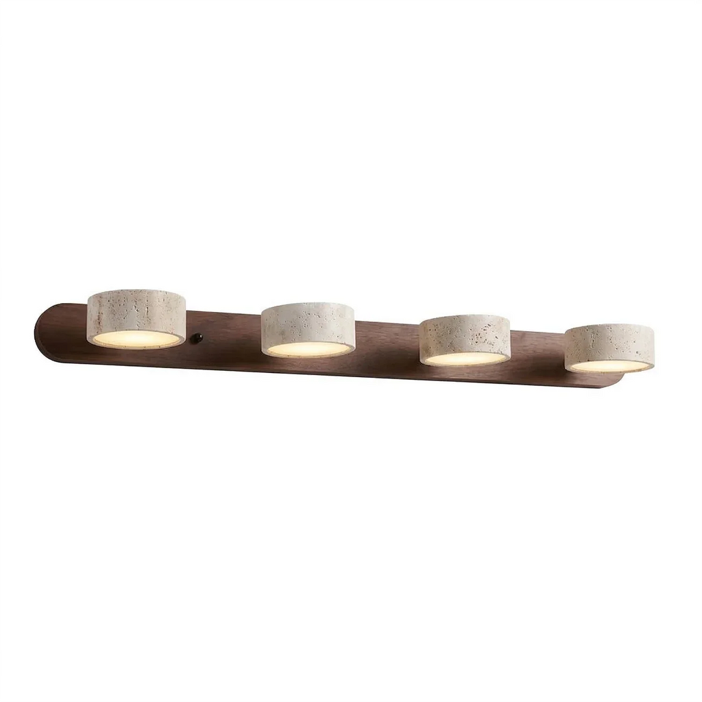 Travertine Duo Wood Wall Light | wildoxy