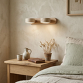 Travertine Duo Wood Wall Light | wildoxy