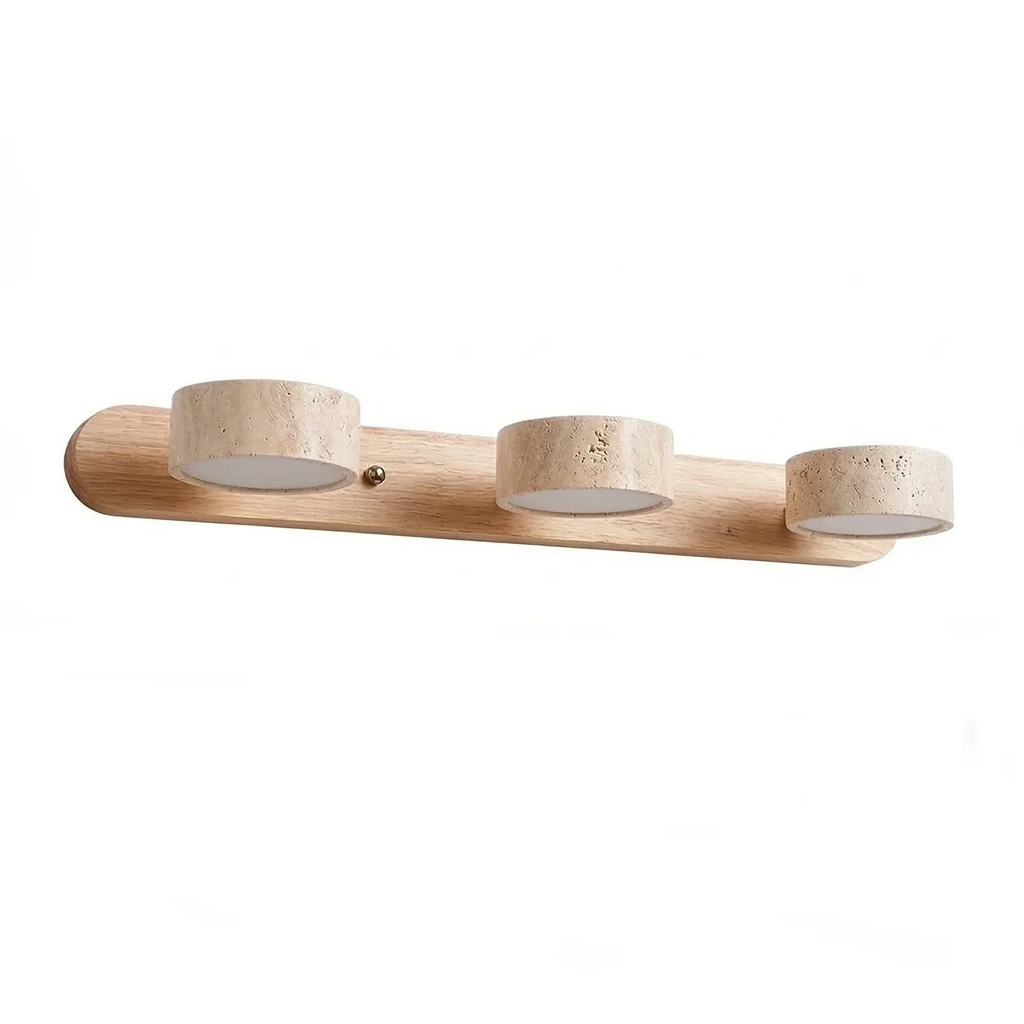 Travertine Duo Wood Wall Light | wildoxy