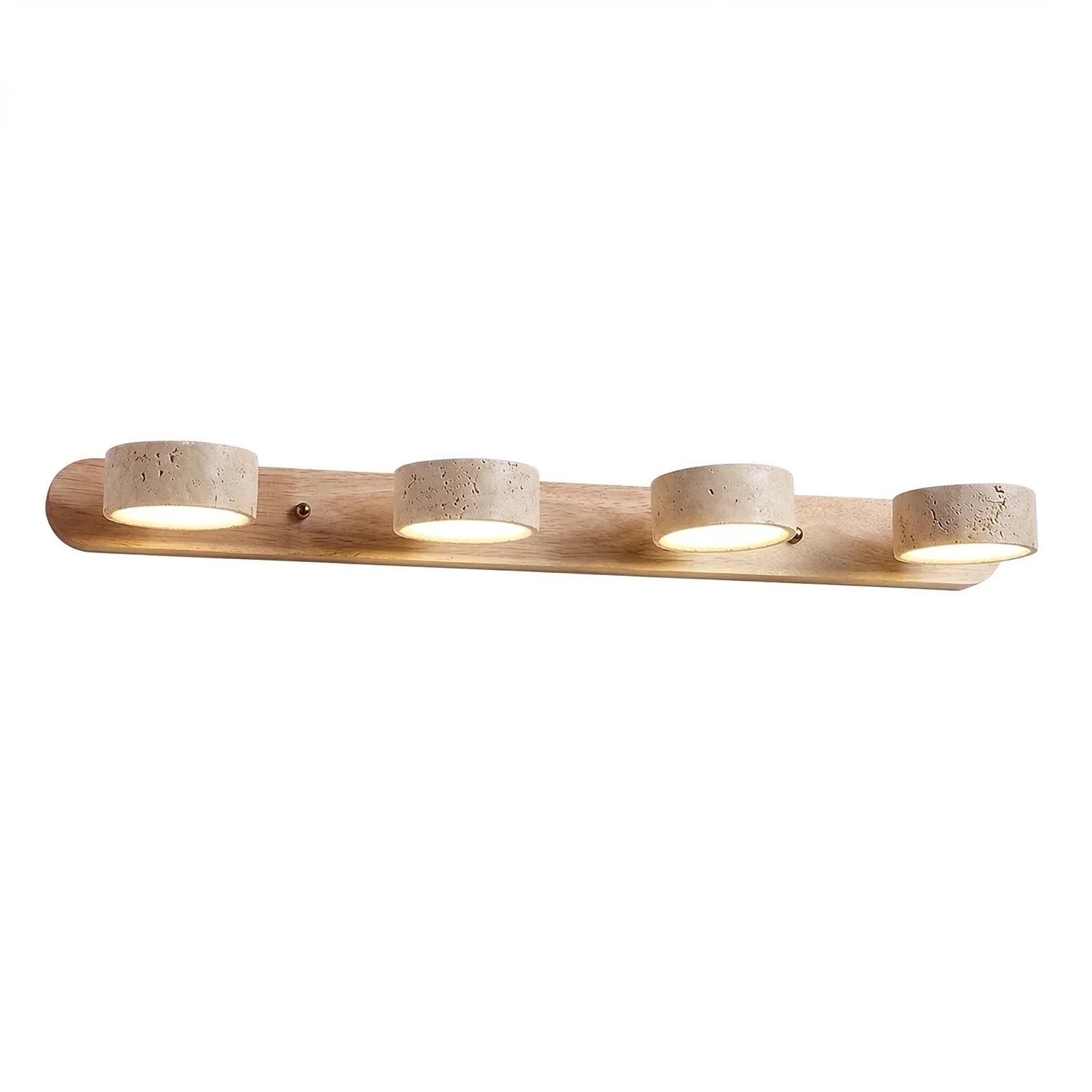 Travertine Duo Wood Wall Light | wildoxy