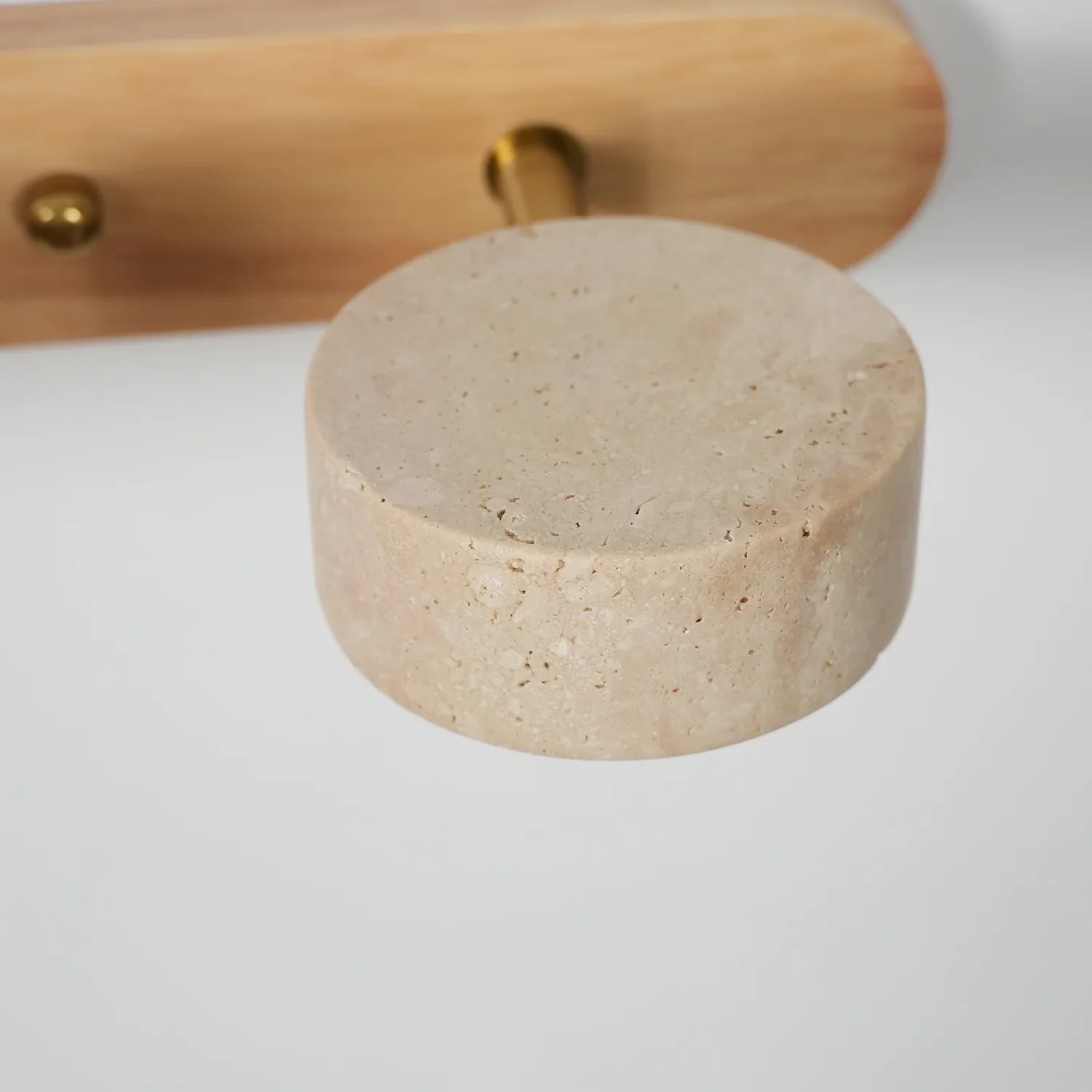 Travertine Duo Wood Wall Light | wildoxy