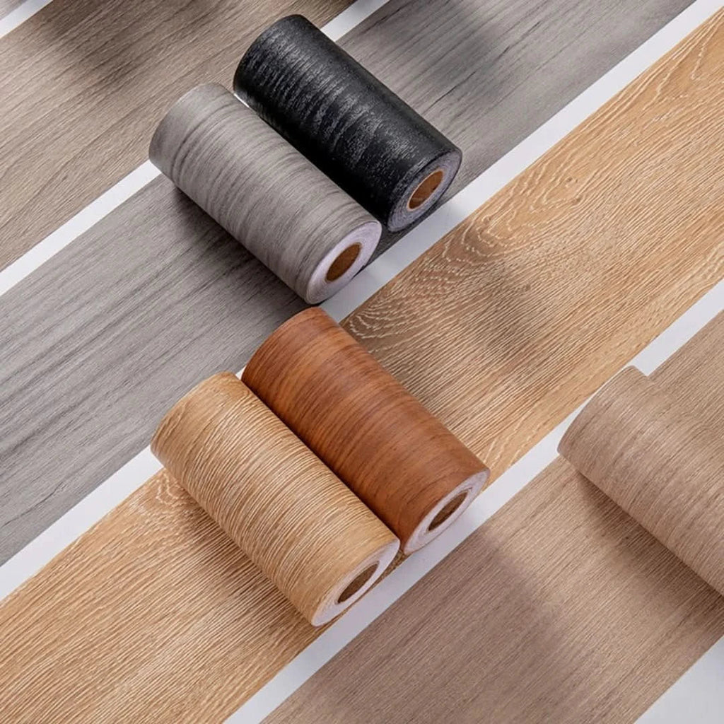 CasaForm Premium PVC Skirting Trim — Durable Embossed Wood Grain Finish
