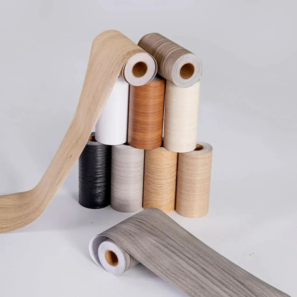 CasaForm Premium PVC Skirting Trim — Durable Embossed Wood Grain Finish