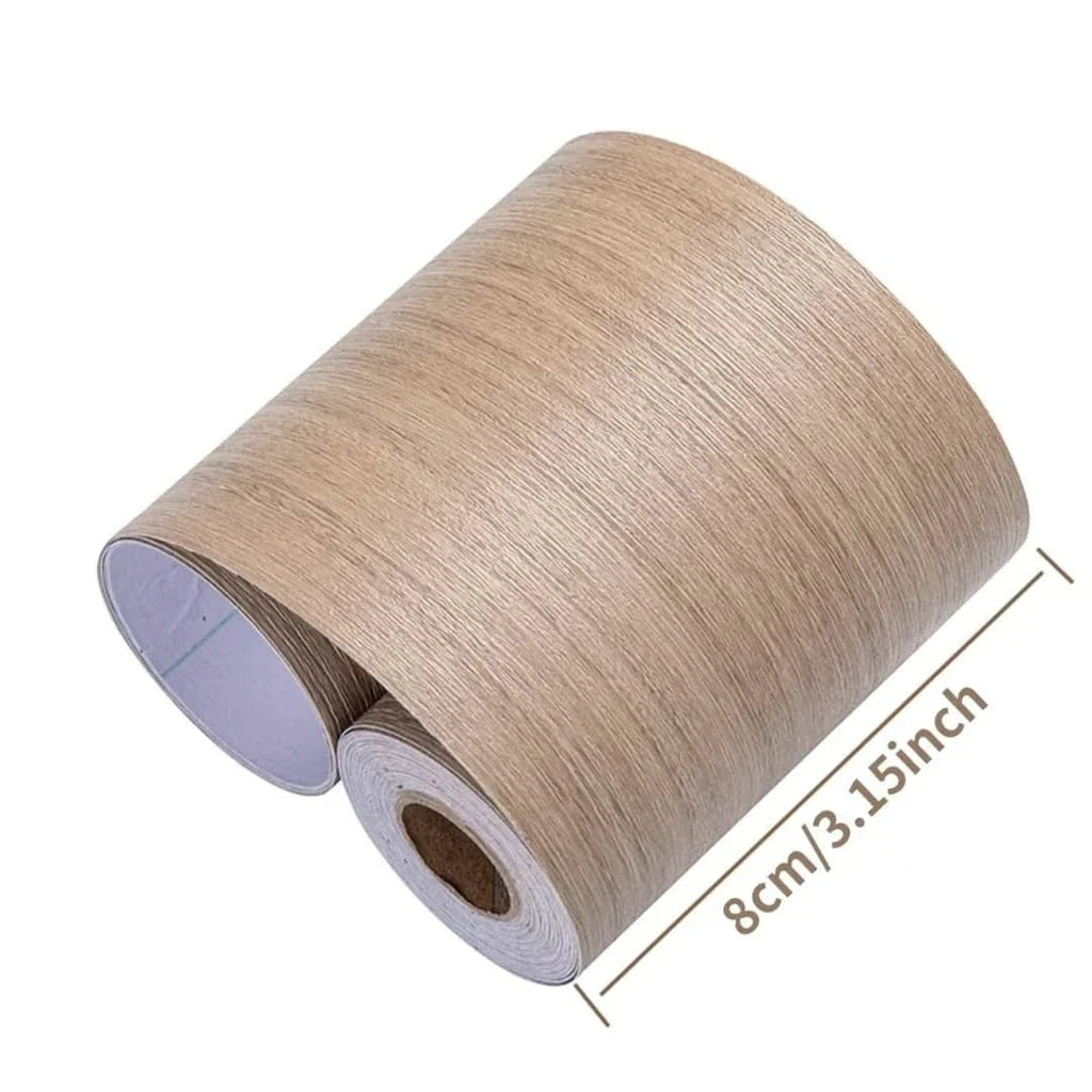 CasaForm Premium PVC Skirting Trim — Durable Embossed Wood Grain Finish